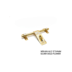 NISHAN ALD 10''X4MM SILVER GOLD FLOWER